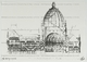 Berlini Reichstag-pályázat metszetének részlete