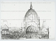 Berlini Reichstag-pályázat metszeti részlete