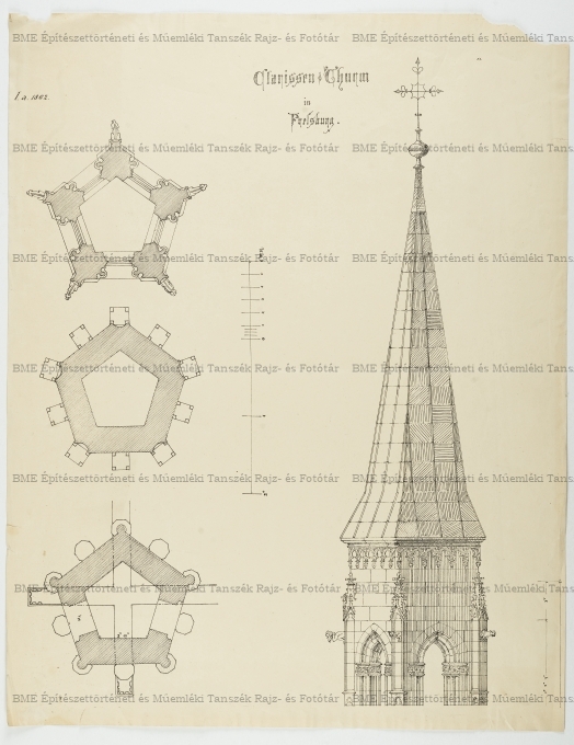 Pozsonyi klarisszák templomának részlete