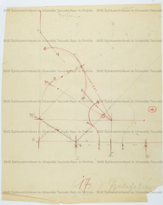 Gyulafehérvári székesegyház, 17-es sz. profil szerkesztése