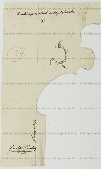 Gyulafehérvári székesegyház, 34-es sz. lábazat sablon