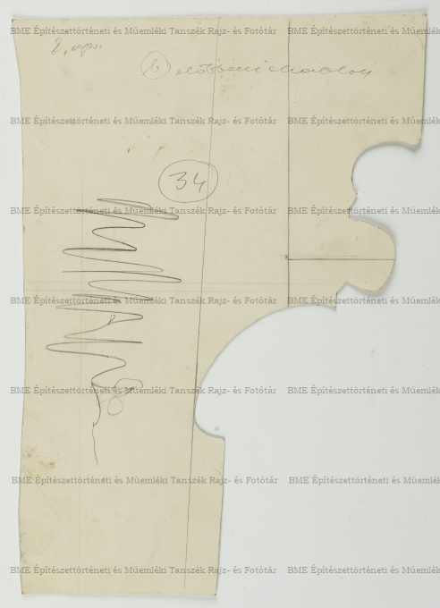 Gyulafehérvári székesegyház, 34-es sz. lábazat sablon