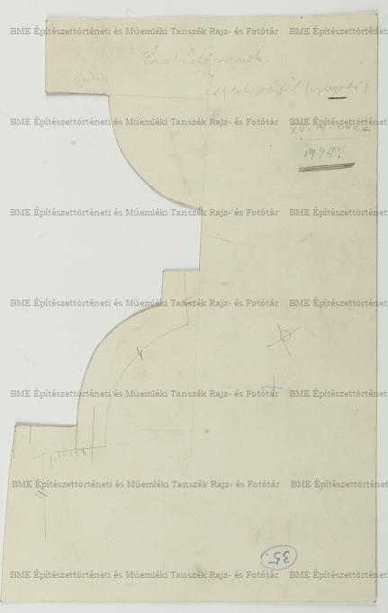Gyulafehérvári székesegyház, 35-ös sz. ablakkeret sablon