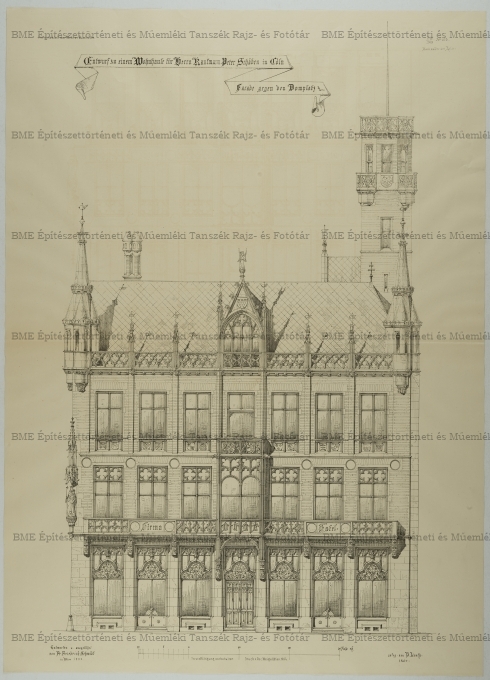 Köln-i lakóház homlokzata