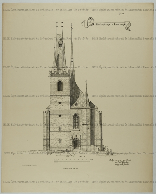 Louny-i St.Nicolauskirche homlokzata