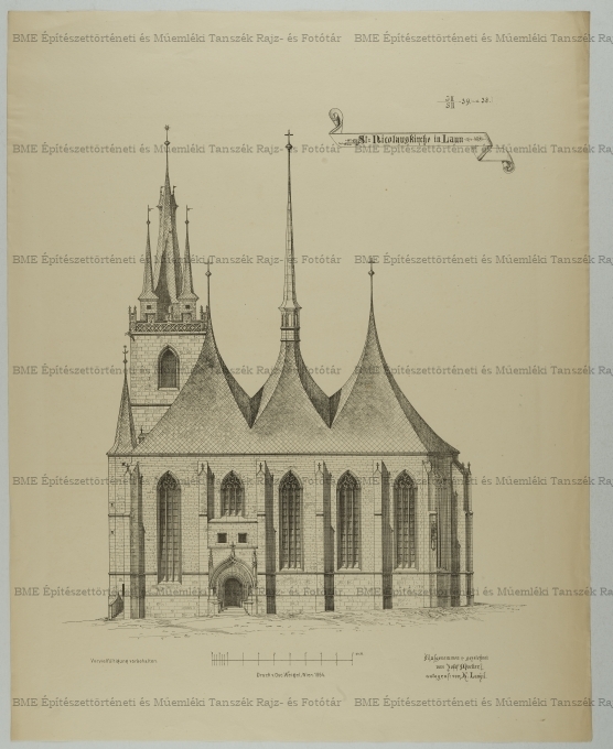 Louny-i St.Nicolauskirche homlokzata
